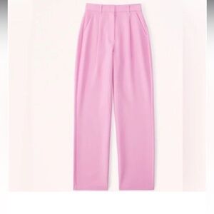 Abercrombie & Fitch Quinn Tailored Straight Pant -Pink